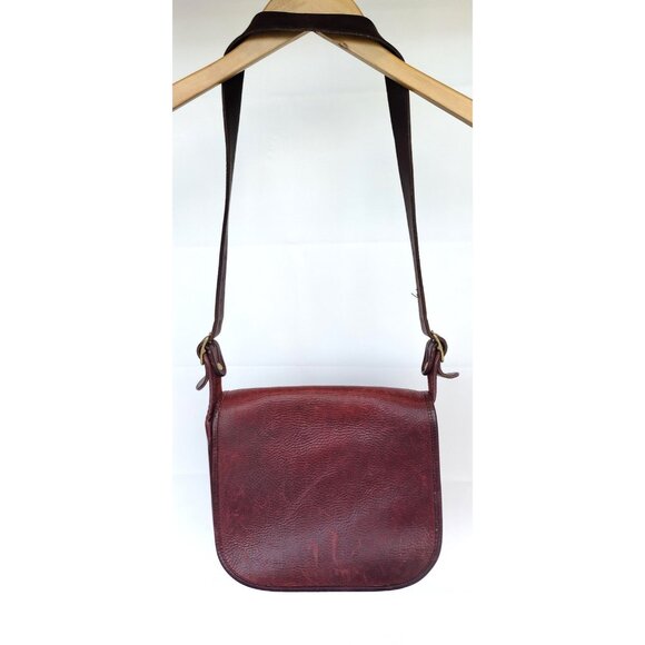 Vintage Coach Saddle Bag Burgundy Brown Bonnie Cashin Era Purse - Picture 7 of 16